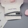 3.15" Bling Snap Clips Black Metal Hair Clips long Hair Barrettes Hair Pins Hair Slide Stylish for Women Girl,2 Pack (Grey)