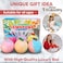 Kids Bath Bombs with Natural Jewelry Gemstone Inside for Girls with Surpris.Handmade Bubble Bath. Fizzies Spa Set with Essential Oils. Birthday Christmas Gift for Girls Boys. SET1