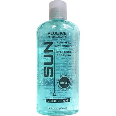 Sun Laboratories by Giesee Aloe Vera Ice Gel - Pure Organic Aloe Vera Gel, After Sun Lotion with Aloe for Sunburn Relief, Natural Aloe Vera Gel for Sunburn Recovery, Soothing Aloe Vera