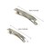 20pcs Assorted Size Metal Silver French Barrette Hair Clips for DIY Hair Clip Craft Bows