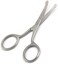 OdontoMed2011 Nose Hair Trimmer Scissors Curved 3.5" - Round Tip for Ear, Eyebrow, Beard &amp; Mustache Trimming Multi-purpose Stainless Steel Cuticle Pedicure Beauty Grooming for Nail, Eyelash, Dry Skin