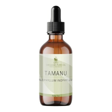 Tamanu Oil - 4 oz Glass with Dropper - Pure Unrefined Cold Pressed Non GMO Vegan Carrier Oil for Face Hair Skin Body Locs Dryness Moisturizer Soap Creams DIY Skincare - OPO