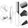 3 Pcs Rat Tail Combs Carbon Fiber Teasing Combs with Stainless Steel Pintail Heat Resistant with 6 Pcs Metal Alligator Curl Clips(Black)
