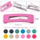 PAGOW 24Pcs Acrylic Metal Snap Hair Clips for Women, 12 Multicolor Rainbow Square Hair Clips, Hair Barrettes Hollow Geometric Hairpins for Women and Ladies Headwear Styling Tools