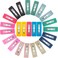 PAGOW 24Pcs Acrylic Metal Snap Hair Clips for Women, 12 Multicolor Rainbow Square Hair Clips, Hair Barrettes Hollow Geometric Hairpins for Women and Ladies Headwear Styling Tools