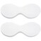 PAGOW 400 Sheets Disposable Non Woven Eye Care, Cotton Paper Facial Eye Pads Spa, DIY Clear Eye Mask Paper Beauty Sheets for Skincare Spa Wrap Moisture Retention