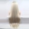 Xiweiya Ombre long blonde silky straight synthetic lace front wigs with Light Roots for women, Drag Queen with Heat Resistant Fiber Hair Replacement Wig Side Part 22 inch