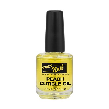PRO NAIL - Cuticle Revitalizing Oil for Nails, Peach, 0.5 Oz - Professional Strength, Pedicure and Manicure - Moisturizes and Strengthens Nails and Cuticles - Soothing and Nourishing