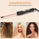 3/8 Inch Curling Wand Iron Small Curling Wand Tight Curls Tourmaline Ceramic Barrel for Short &amp; Long Hair Skinny Wand Curler Styler with Clampless 350&deg;F/410&deg;F Temperature Adjustable