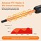 3/8 Inch Curling Wand Iron Small Curling Wand Tight Curls Tourmaline Ceramic Barrel for Short &amp; Long Hair Skinny Wand Curler Styler with Clampless 350&deg;F/410&deg;F Temperature Adjustable
