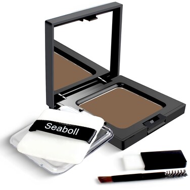 Root Touch Up Hairline Powder 0.42oz Instantly Conceals Hair Loss for Thinning Hairline Cover Up Hairline Shadow Filler for Women &amp; Men (Light Brown)