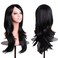 AneShe Wigs 28" Long Wavy Hair Heat Resistant Cosplay Wig for Women (Black)