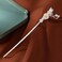 Hotan Jade S925 Silver Hairpin Butterfly with Pearl and Plum Blossom Chinese Hanfu Style Hair Sticks Retro Handmade Hair Clip Hair Accessories for Women Girls Long Hair (Hotan Jade)