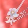 Blue Kapok Flower Pearl Tassels Hairpin Chinese Hanfu Style Hair Fork Retro Flower with Resin Handmade Hair Clip Hair Accessories for Women Girls Long Hair (Kapok)