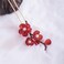 Red Plum Blossom Pearl Hairpin Chinese Hanfu Style Hair Fork Retro Flower with Metal Handmade Hair Clip Hair Accessories for Women Girls Long Hair (Red Plum blossom)