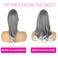 Grey Drawstring Ponytail Salt and Pepper Pony Tails Hair Extensions for Black Women 18inch Synthetic Curly Ponytails Extension Clip in on Hair Pieces for Women