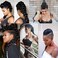 Goddess Braided Ponytail Mohawks Wig Braided High Ponytail Extension for Black Women Goddess Fishtail Braid Ponytail extension Black Yaki Straigh Ponytail Faux Hawk Clip in Ponytail Hair Extensions