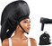 Large Bonnet Hooded Dryer Attachment, Hair Dryer Bonnet for Curly Hair， Your Ideal Hair Diffuser Solution-Enarge Capacity Blow Dryer Cap for Quick Styling of Hair Curls