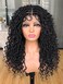 Goddess Faux Locs Wigs for Black Women 18Inch Full Lace Curly Synthetic Wigs with Baby Hair Bohemia Locs Twist Crochet Curls Braid Braided Wig(Black)