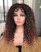 Goddess Faux Locs Wigs for Black Women 18Inch Full Lace Curly Synthetic Wigs with Baby Hair Bohemia Locs Twist Crochet Curls Braid Braided Wig(Ombre Brown