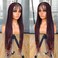 RunM 36" Full Double Lace Front Box Braided Wigs for Black Women Braids Lace Frontal Wig Synthetic Black Hand Braided Wigs With Baby Hair for Women(Ombre Red)