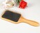 Keratin Oil Infused Wooden Brush - Natural Hair Detangler for Improved Growth, SPA Massager with Metal Pins