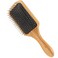 Keratin Oil Infused Wooden Brush - Natural Hair Detangler for Improved Growth, SPA Massager with Metal Pins