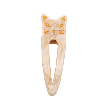 Cat Hair Clips for Women Girls Fashion Hairpins Alligator Clip Hair Accessories Beige Pattern