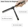 2 Pieces Combs Stainless Steel Folding Practice Combs Hair Styling Tools for Sport Outdoor Use (Black)