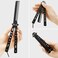 2 Pieces Combs Stainless Steel Folding Practice Combs Hair Styling Tools for Sport Outdoor Use (Black)