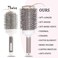 Mr Big Hair Brush, Extra Long &amp; Wide, All-Nylon Blend Bristles, Ionic, Nano Technology Thermal Ceramic, Unisex, Fast Drying, Adds Volume &amp; Shine