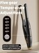 1/2 Inch Mini Flat Iron for Short Hair Thin Hair Bangs Bobs Edges Beards Pixie Cut, Straightener and Curler 2 in 1, Temperature Adjustable, Mini Hair Straightener Travel Size, White