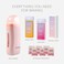 Roll on Wax Kit for Hair Removal with 2 Cartridge   50 pcs Wax strips for Hair Removal-Pink