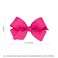 Wee Ones Girls' Classic Grosgrain Hair Bow with Scalloped Edges and Plain Wrap Center on a WeeStay Hair Clip, Mini, Light Pink
