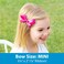 Wee Ones Girls' Classic Grosgrain Hair Bow with Scalloped Edges and Plain Wrap Center on a WeeStay Hair Clip, Mini, White