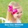 Wee Ones Girls' WeeSplash Vibrant Colored Vinyl Swim Hair Bow on a WeeStay Hair Clip, Medium, Purple