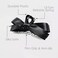 Sizobi Bow Claw Clips, Bow Hair Clips White Hair Bows, Hair Accessories for Women, Extra Large Black Barrettes, Scrunchies for Thin Thick Curly Hair