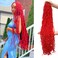 Red 7 Packs Soft Locs 36 Inch Faux Locs Crochet Hair for Black Women Whole Strand Pre-looped Long New Locs Crochet Curly Braiding Hair Extension