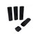 erioctry 4.5g 0.15oz Empty Refillable Plastic DIY Lipstick Lip Balm Lip Gloss Tubes Holder Containers Oval Deodorant Crayon Tube Pipe Bottle Case (50pcs, Black)
