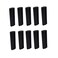 erioctry 4.5g 0.15oz Empty Refillable Plastic DIY Lipstick Lip Balm Lip Gloss Tubes Holder Containers Oval Deodorant Crayon Tube Pipe Bottle Case (50pcs, Black)
