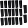 erioctry 4.5g 0.15oz Empty Refillable Plastic DIY Lipstick Lip Balm Lip Gloss Tubes Holder Containers Oval Deodorant Crayon Tube Pipe Bottle Case (50pcs, Black)