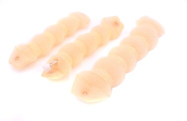 Beige Magic Hair Styler and Scrunchie Set for Women &amp; Girls - Hair Ring Donut Bun Updo Chignon Hairpiece (1 Large + 1 Small)