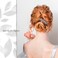 Barrettes for Women,with Flower bloom appearance,embedded Rhinestone and imitation Pearls as Decoration,elegant and retro Hair clip.light grey