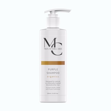 Purple Shampoo - Toning for Blonde &amp; Silver Hair - Brassiness Elimination - Natural, Vegan, Sulfate &amp; Paraben Free - 250ml