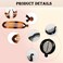 9PCS French Banana Clip Hair Accessories: Small Round Ponytail Holders, Fishtail Styling Combs &amp; Interlocking Clips for Women and Girls (3 Styles)
