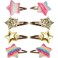 8PCS Exquisite Hair Accessories for Girls,Star Shaped Cute Hair Clips,Metal Snap Hair Pins Sparkly Barrettes for Girls Kids