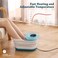 Collapsible Foot Spa with Heat, Adjustable Temperature and Timer Setting, Foot Soak Bath with Bubble, Pumice Stone, Red Light and Massage Rollers, Help Feet Stress Relief, Gifts for Women/Men