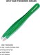 Eyebrow Tweezer- Eyebrow Tweezers for Women and Men - Professional eye brow twizzers and trimmer. (Green)