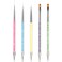 Nail Art Brushes 5 Pcs Double Ended Fine Nail Liner Brush Dotting Pen Nail Gel Polish Detail Drawing Tools