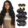 30 32 Inch Body Wave Bundles Human Hair #1B Body Wave Human Hair Weave 2 Bundles 100% Unprocessed Brazilian Virgin Hair Body Wave Bundles Human Hair Extensions for Black Women